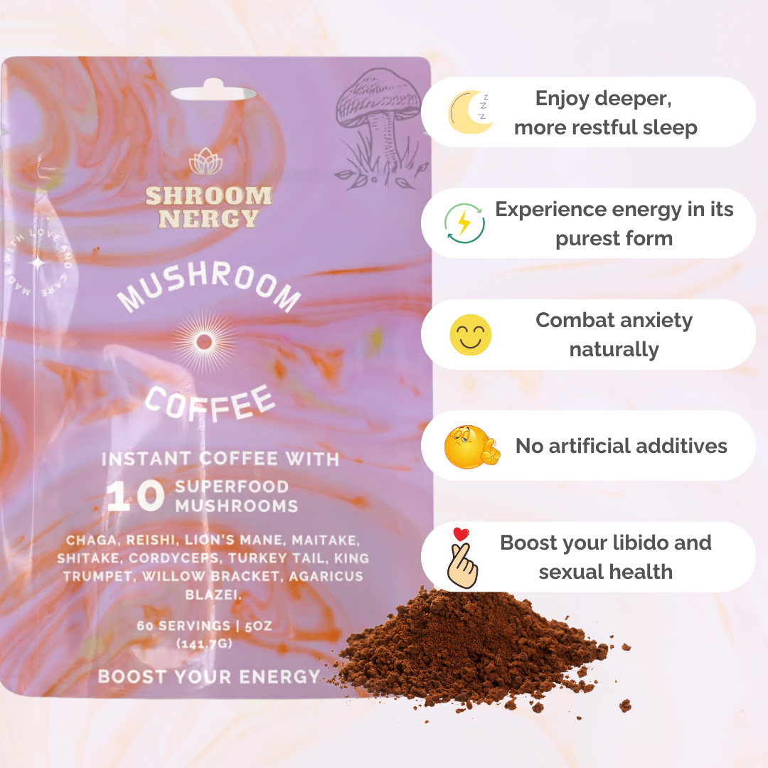 10 in 1 Mushroom Coffee - 60 Servings